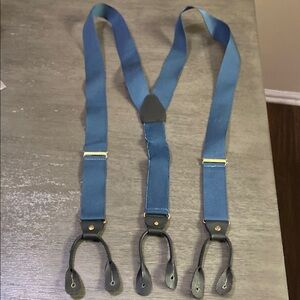 Blue Adjustable Suspenders